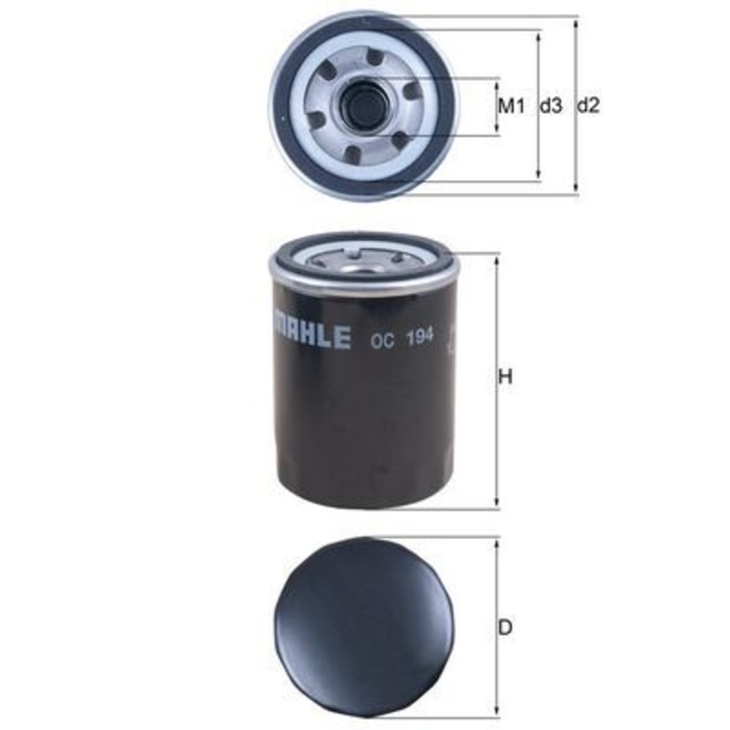 Mahle (201) OC707 ENGINE OIL FILTER