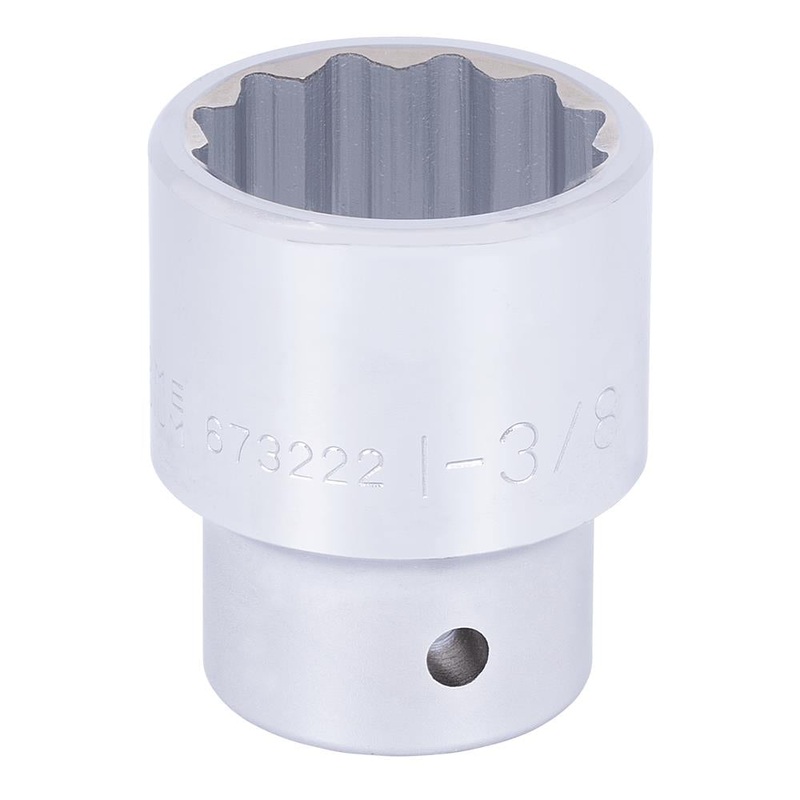 SureWerx (545) 673222 JET 3/4" DR x 1-3/8" Regular Chrome Socket - 12 pt.