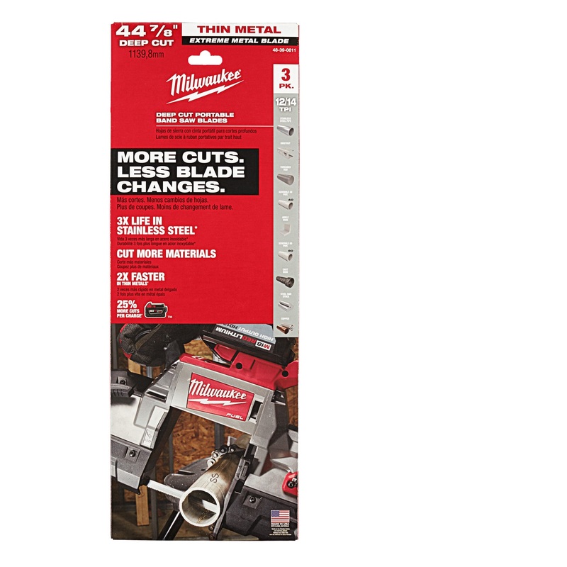 Milwaukee (366) 48-39-0611 Mil 48-39-0611-Extreme Thin Metal 12tpi