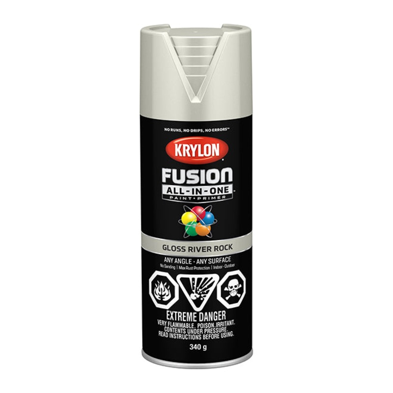 Sherwin Williams (435) 42721 Krylon Fusion All-In-One, Gloss, River Rock, 340 g
