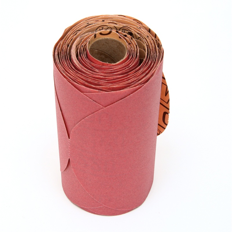 3M (815) 01111 3M Stikit Red Abrasive Disc, 316U, 01111, P220, A-weight, 6 in (15.24 cm), Colour: Red, 3M Stock No. 7000119768