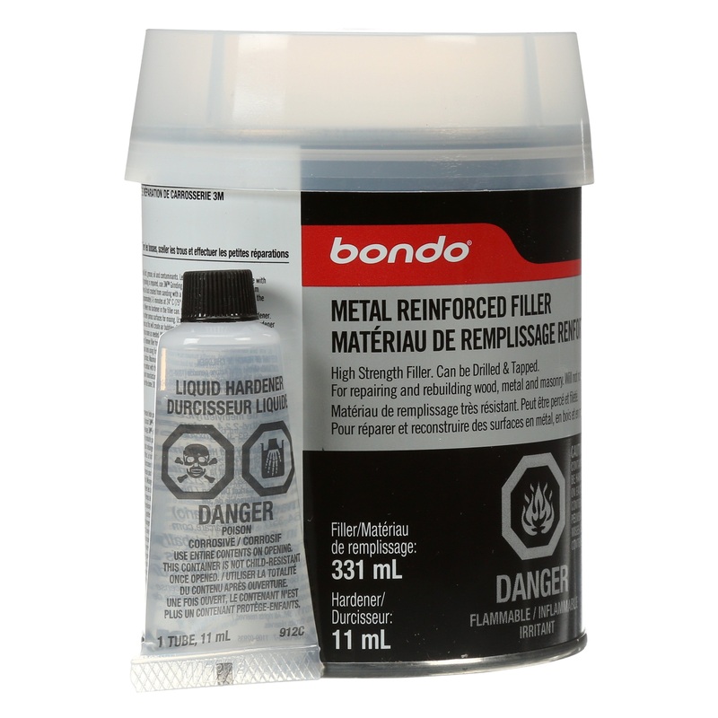 3M (815) 90451C Bondo Metal Reinforced Filler, 90451C, 0.7 pt (331.22 ml), 3M Stock No. 7100086021