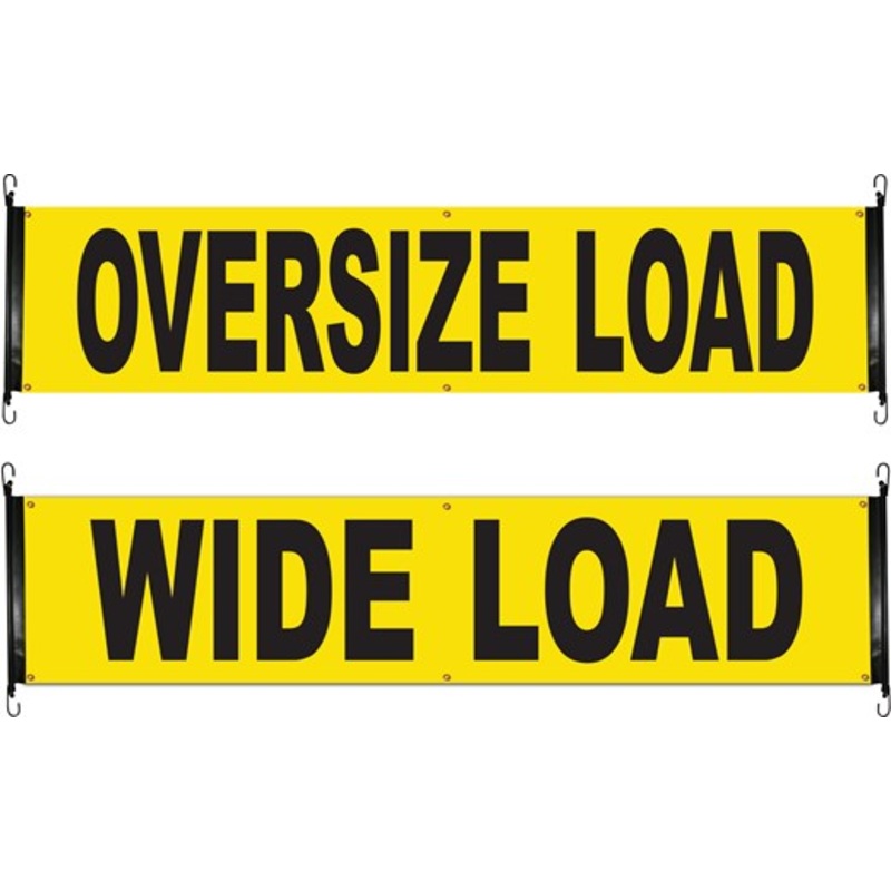 Ancra (880) 49894-15 18 X 84 WIDE/OVERSIZE LOAD BANNER W/BUNGEE CORDS