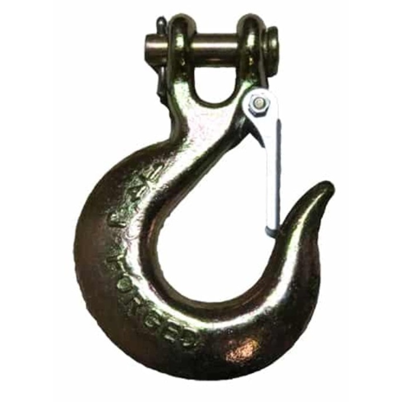 Ancra (880) 50019-20 Slip Hooks G70 - Zinc Plated - With Safety Latch, 1/4", 2, 750 lbs WLL