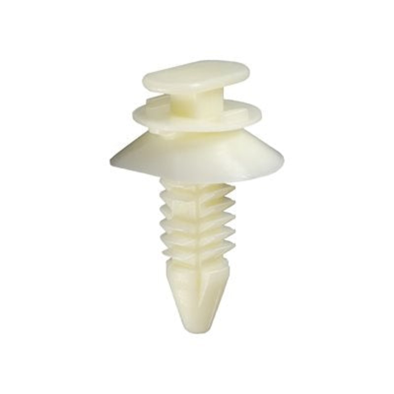 Geno Industries (112) 15970 GM DOOR TRIM PANEL RETAINER WHITE NYLON - 25Pack