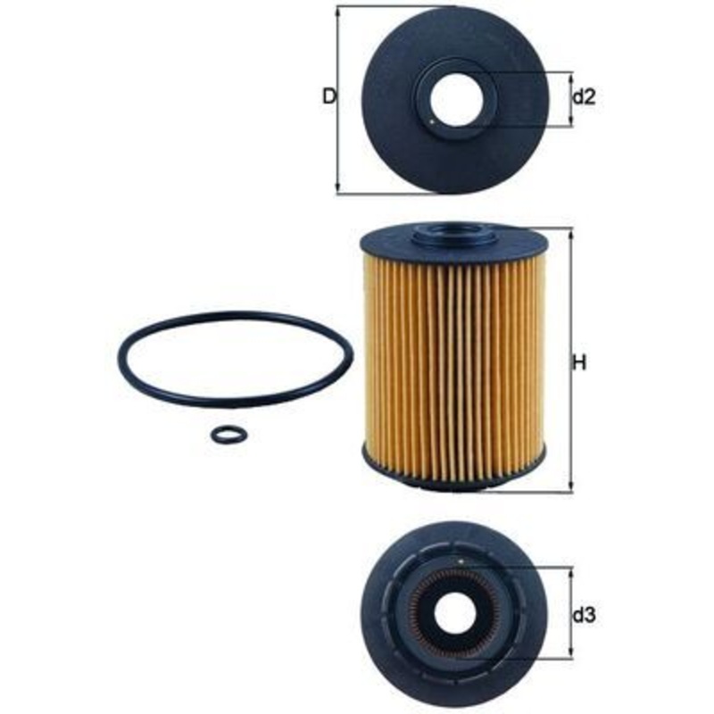 Mahle (201) OX356D ENGINE OIL FILTER