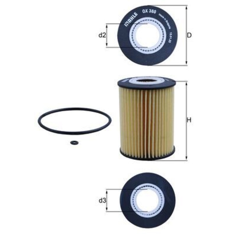 Mahle (201) OX380D ENGINE OIL FILTER
