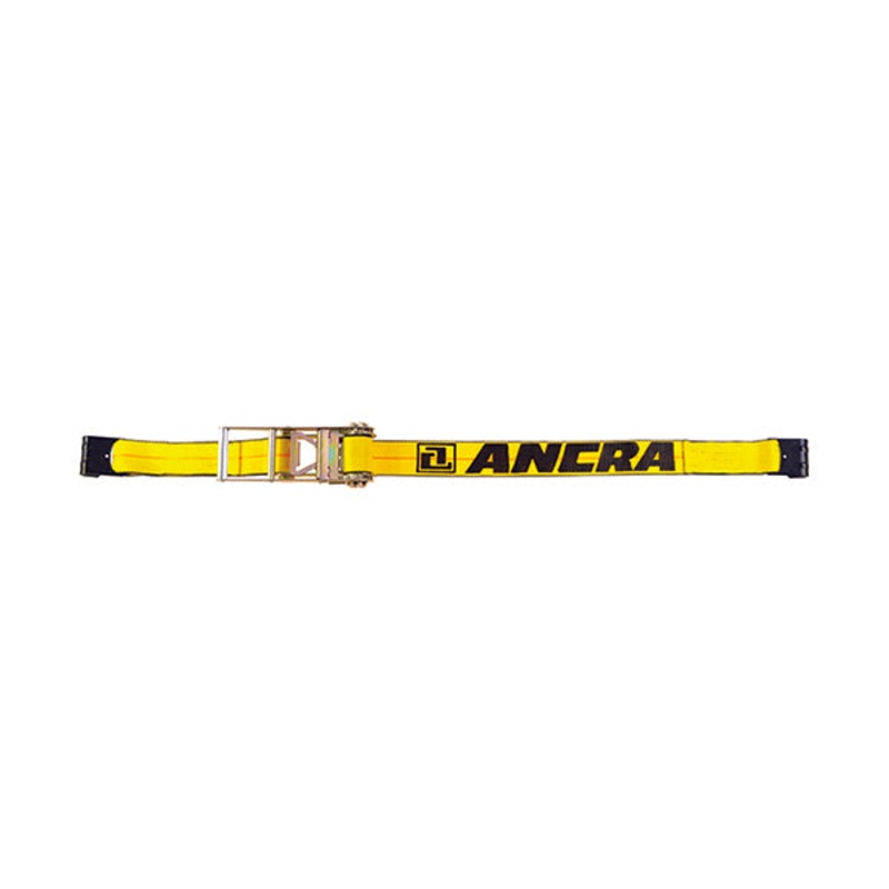 Ancra (880) 48987-20 3" x 27' Ratchet Strap w/41766-18 Flat Hooks- 5, 400 lbs WLL