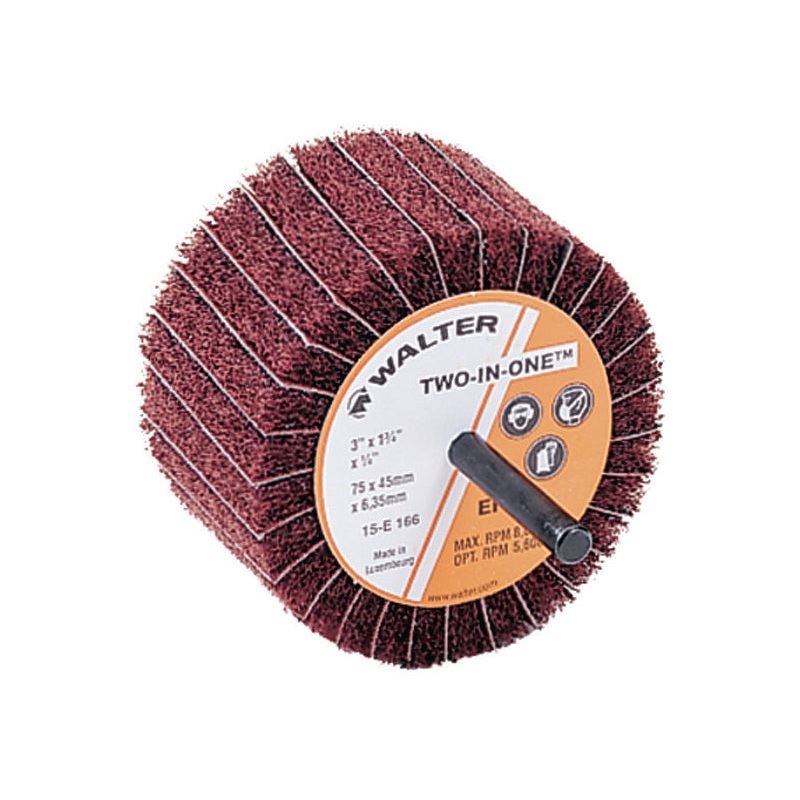 Walter (365) 15E166 3" X 1-3/4" EXTRA FINE TWO-IN-ONE Flap Wheels