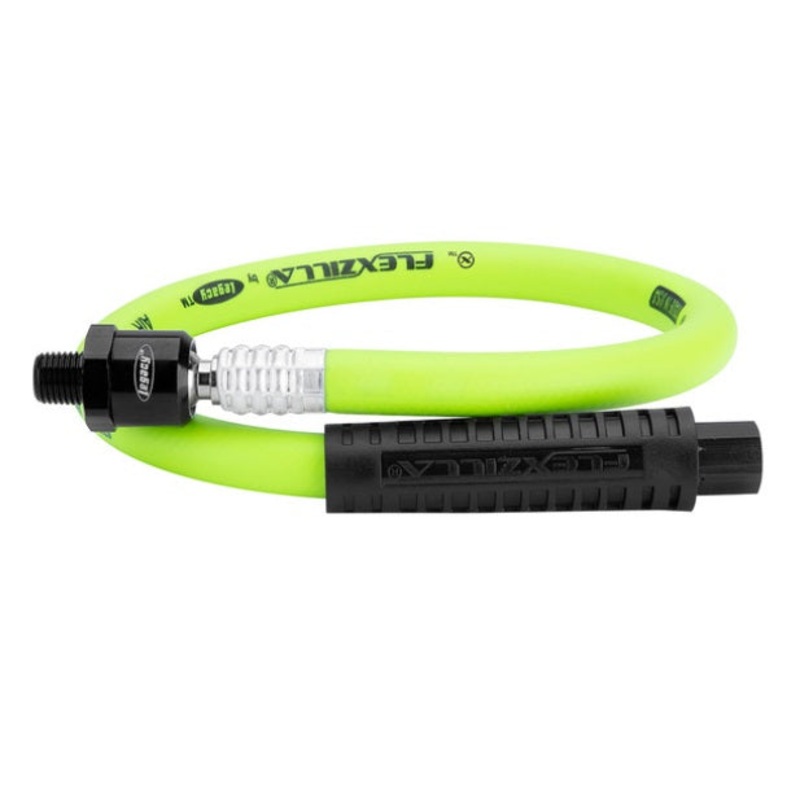 Flexzilla (717) HFZ3802YW2B Flexzilla Whip Hose with Ball Swivel, 3/8" x 2 FT, Green - ENGLISH ONLY NOT FOR CONSUMER SALE
