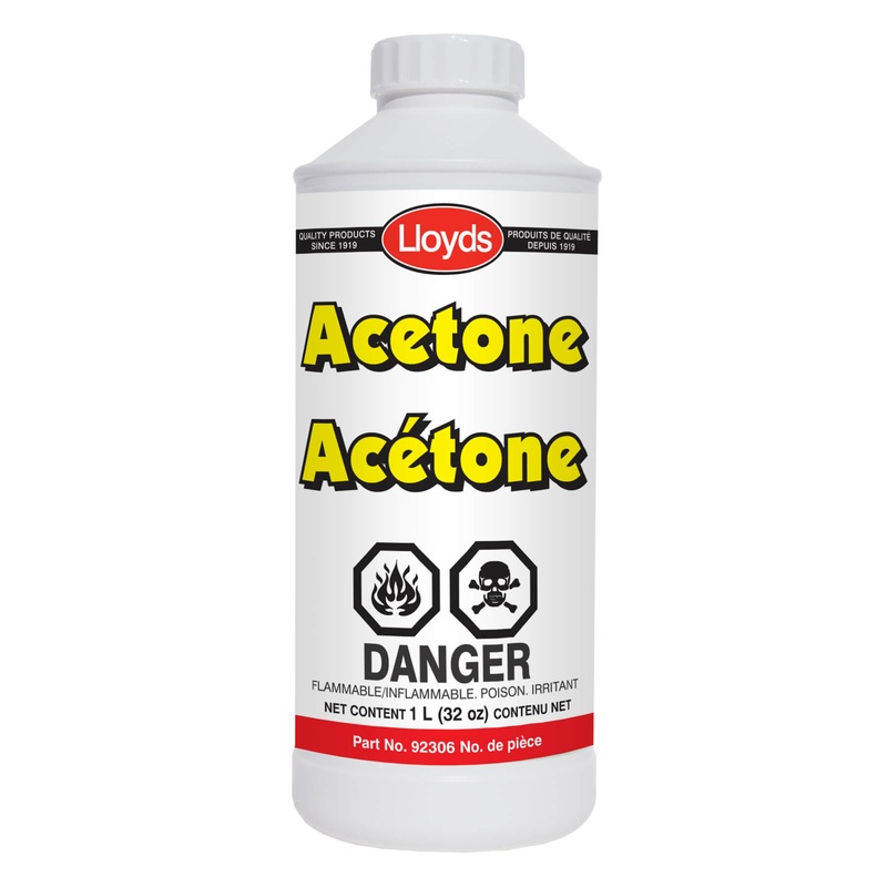 Lloyds Laboratories (947) 92306 Acetone, 1 L (32 oz) bottle