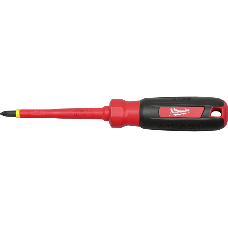 Milwaukee (366) 48-22-2212 No.2 Phillips - 4" 1000V Insulated Screwdriver