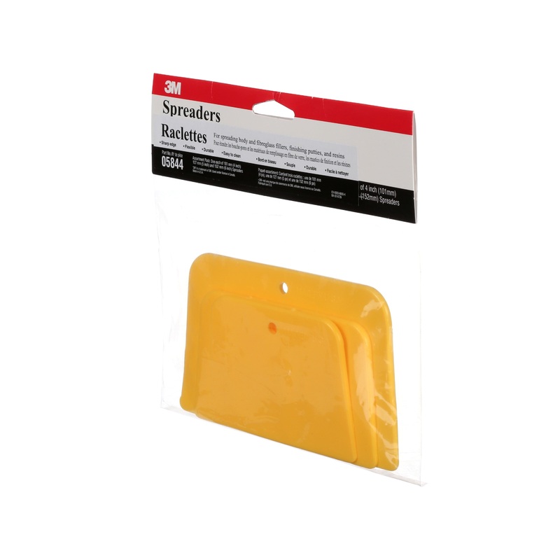 3M (815) 05844 3M Spreader Assortment, 05844, yellow, assorted sizes, Colour: Yellow, 3M Stock No. 7000142639