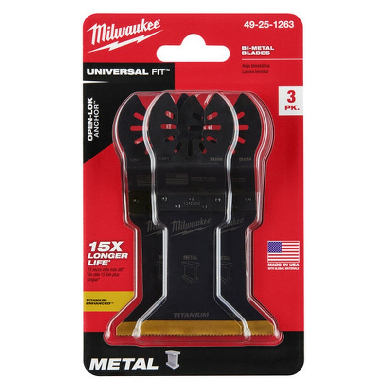 Milwaukee (366) 49-25-1263 3PK 1-3/4IN BI-METAL TIN