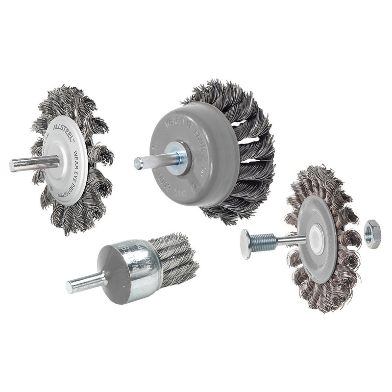 Walter (365) 09C020 ALLSTEEL 1-1/8" MTD END BRUSH KNOT TWIST