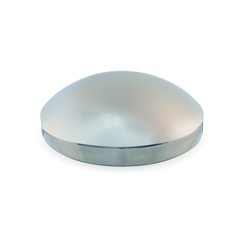 Trux Accessories (737) THUB-858SS Hubcap - Stainless Rear - 8" Diameter