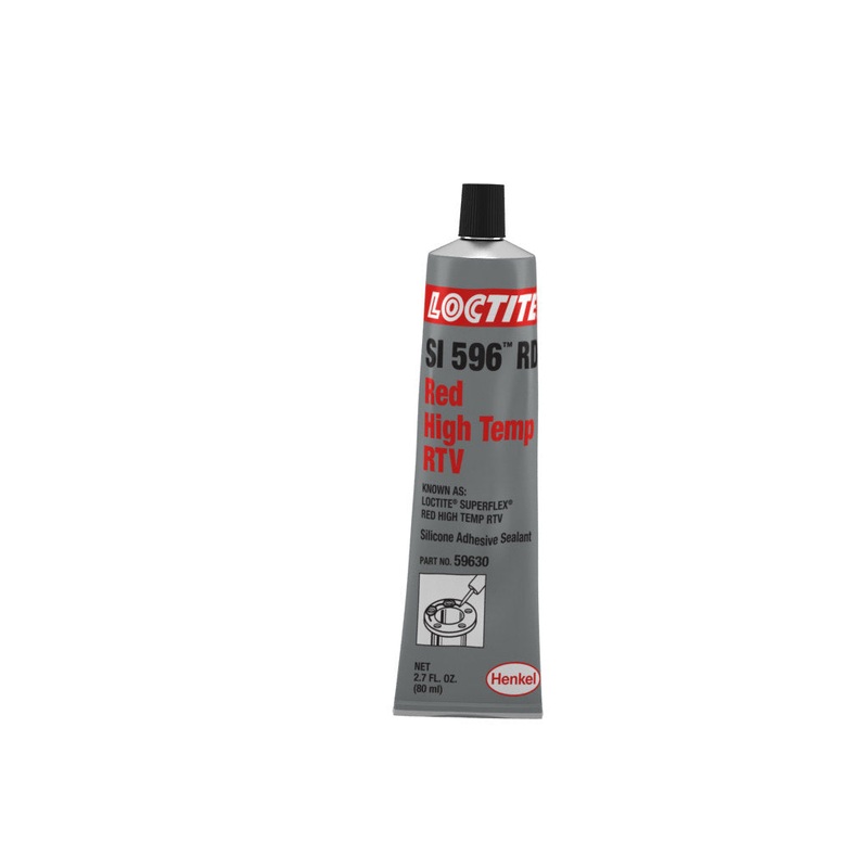 Loctite (123) 135507 (59630) SI 596 RED HIGH TEMP RTV SILICONE ADHESIVE SEALANT 80 ML TUBE-CARDED TUBE.