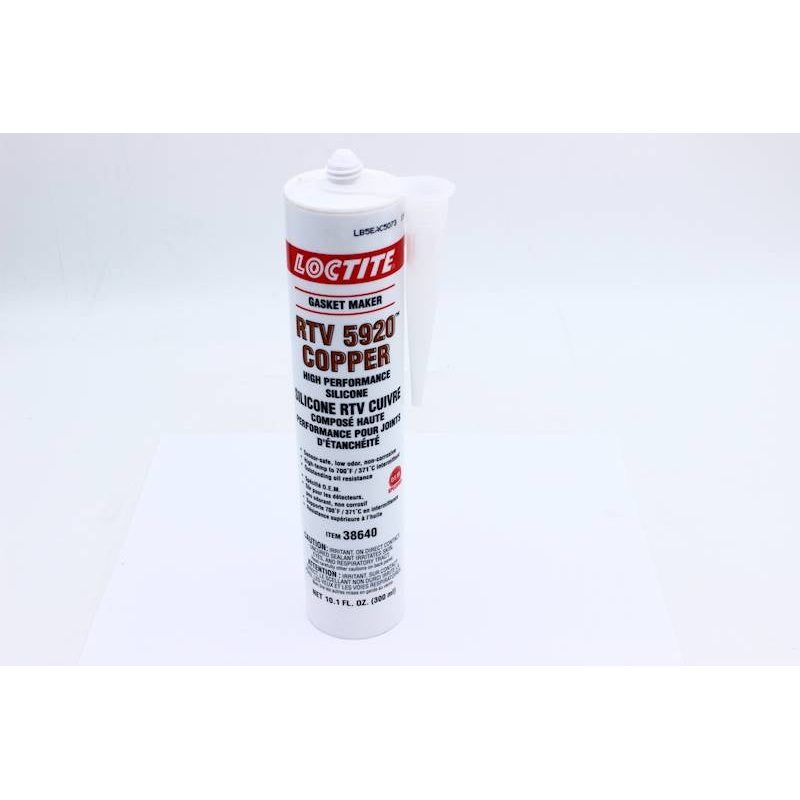 Loctite (123) 545499 (38640) SI 5920 RTV COPPER SILICONE-HIGH PERFORMANCE GASKET MAKER 300 ML CARTRIDGE.