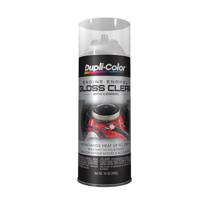 Sherwin Williams (435) CDE1636 Dupli-Color Engine Enamel with Ceramic, Gloss, Clear, 340 g