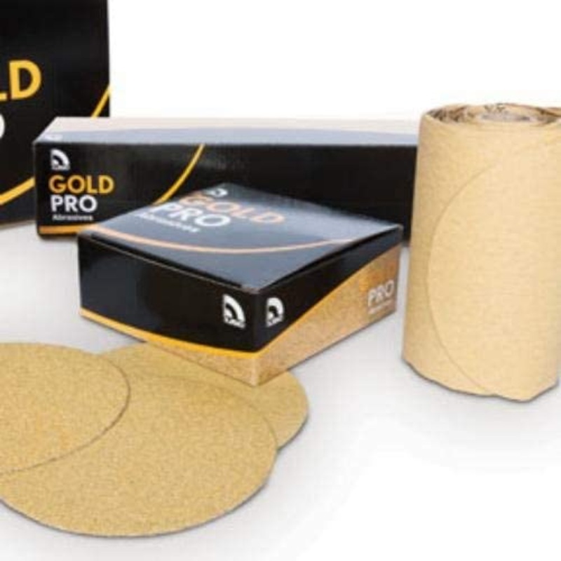 USC (133) 082414 6" velcro 320 grit gold paper