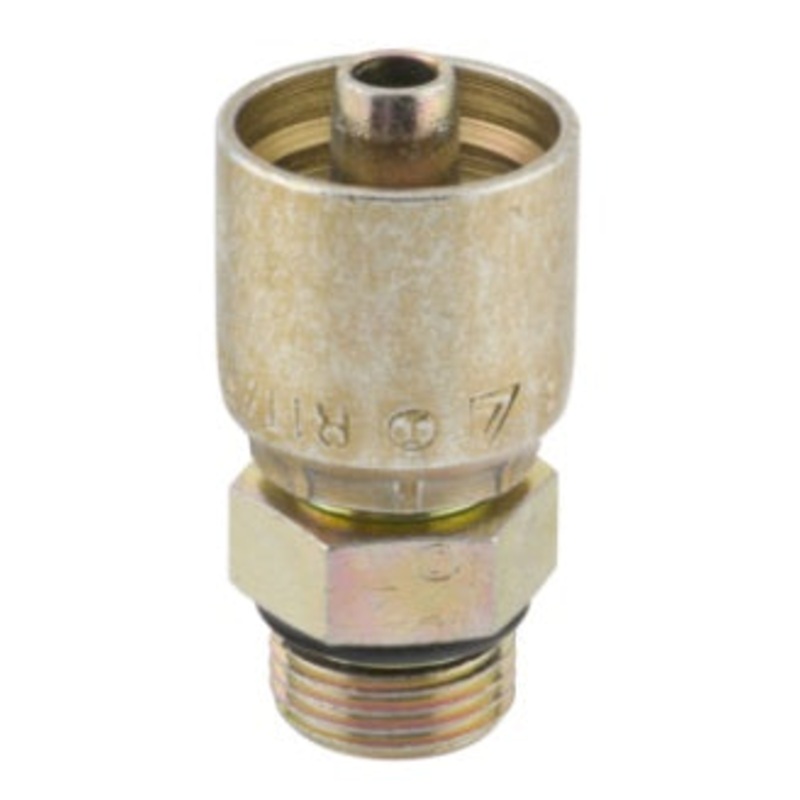 Continental Hydraulic (510) B2-OBM-0404 Perma-Crimp Fittings / B2-OBM-0404 Fitting- O-Ring Boss Straight Thread (SAE J514) Male