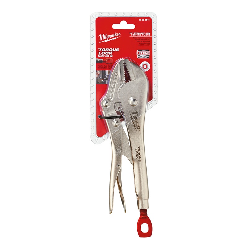 Milwaukee (366) 48-22-3510 10" TORQUE LOCK Straight Jaw Locking Pliers