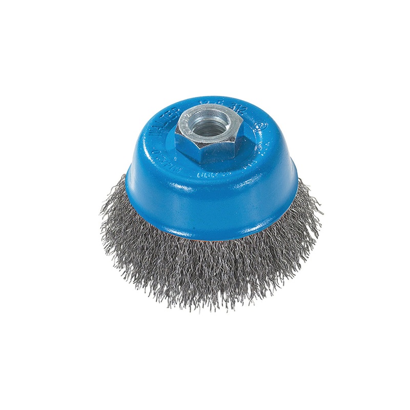 Walter (365) 13D314 3" X 5/8"-11 STAINLESS STEEL CUP BRUSH CRIMPED WIRE