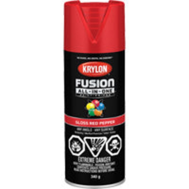 Sherwin Williams (435) 42720 Krylon Fusion All-In-One, Gloss, Red Pepper, 340 g