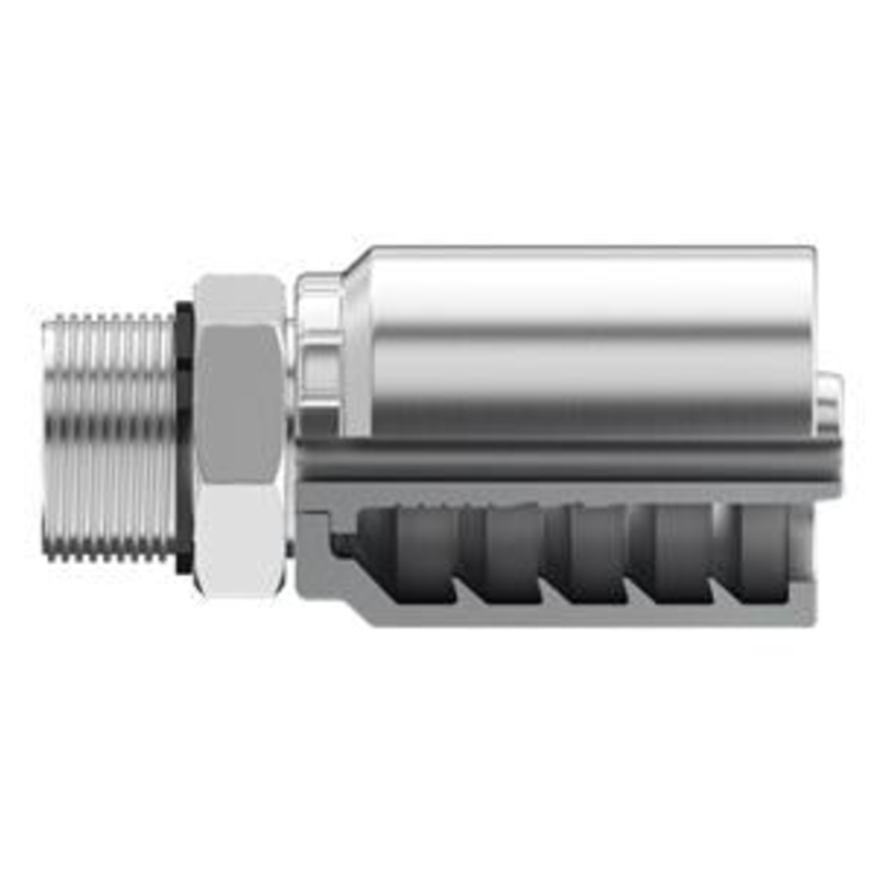Continental Hydraulic (510) B2-OBM-0606 Perma-Crimp Fittings / B2-OBM-0606 Fitting- O-Ring Boss Straight Thread (SAE J514) Male