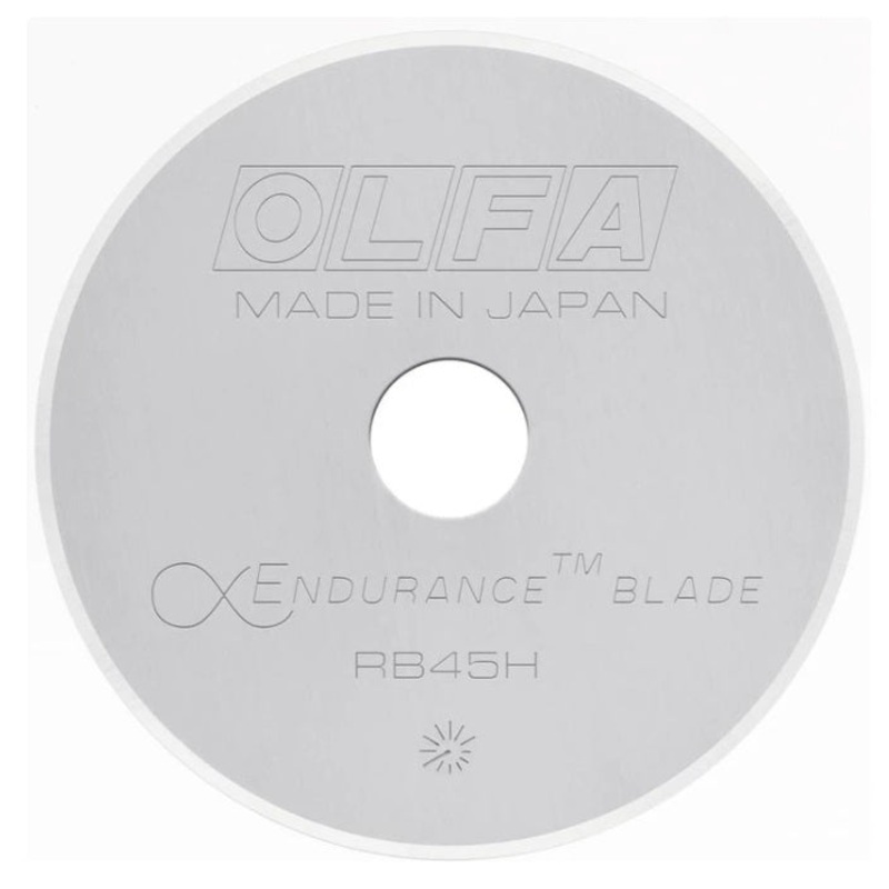 Olfa (280) 1128127 45mm Endurance Rotary Blade, Pack of 1 (RB45H-1)