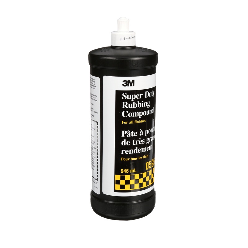 3M (815) 05954 3M Super Duty Rubbing Compound, 05954, 946 ml, Colour: Beige, 3M Stock No. 7000136472
