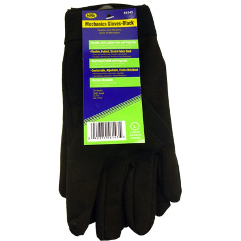 Dynaline (378) 56143 Mechanics Gloves - Black Large, Tool Cache Blue Table