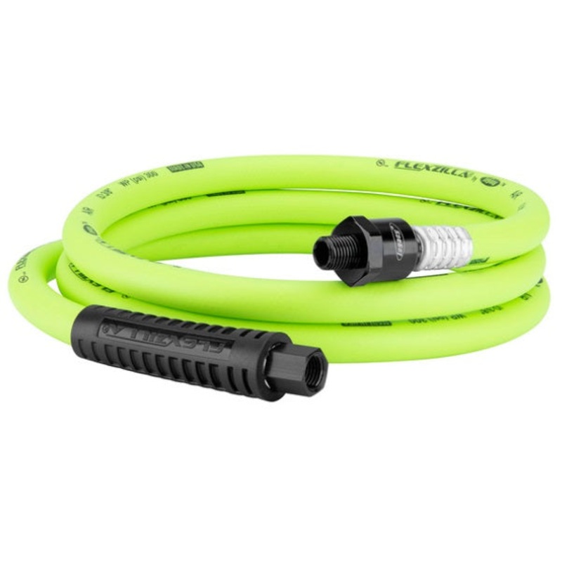 Flexzilla (717) HFZ3806YW2B Flexzilla Whip Hose with Ball Swivel, 3/8" x 6 FT, Green - ENGLISH ONLY NOT FOR CONSUMER SALE