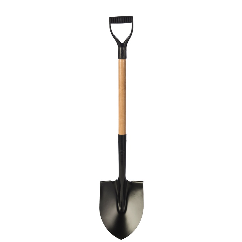 Garant (633) 80417 Round point shovel, wood handle, D-grip