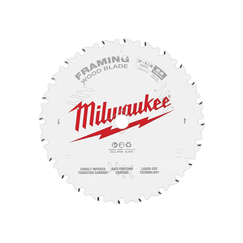 Milwaukee (366) 48-40-0720 Mil 48-40-0720-7-1/4" 24T Framing Circul
