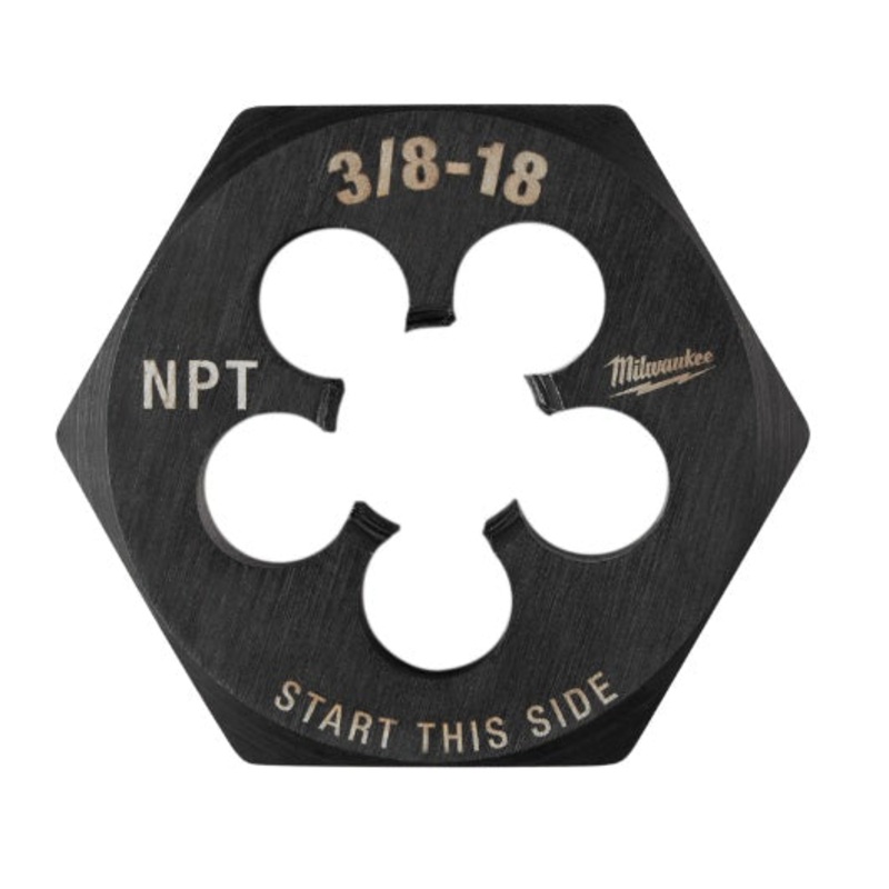 Milwaukee (366) 49-57-5392 3/8"-18 NPT 2-1/6" Hex Threading Die
