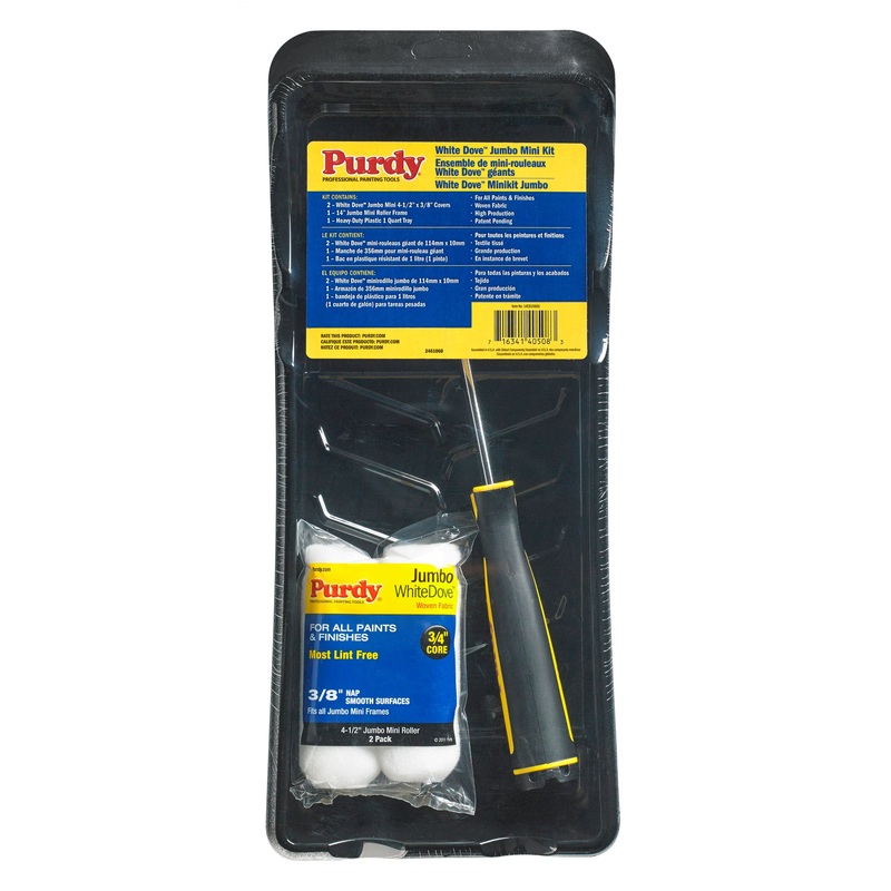 Sherwin Williams (435) 14C810600 Purdy White Dove Jumbo Mini Painting Kit, 4-1/2 x 3/4 in.
