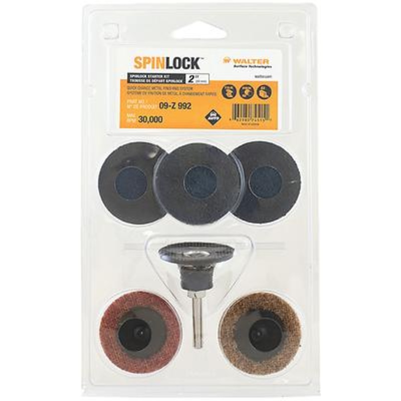 Walter (365) 09Z992 SPINLOCK 6 PCS STARTER KIT IN 2"