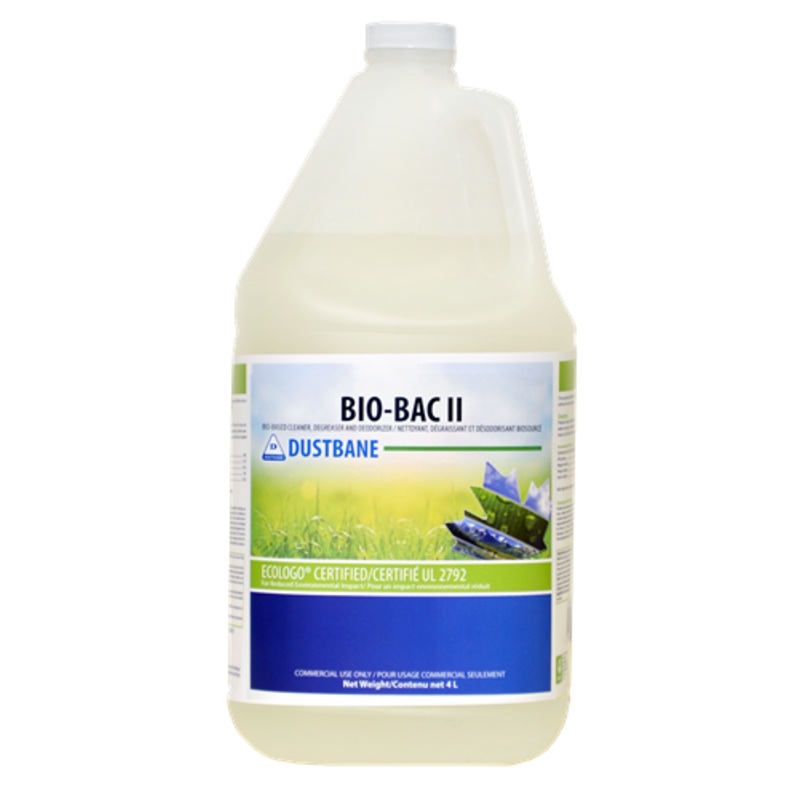 Dustbane (249) 53762 Bio-Bac II Bio-Based Cleaner, Degreaser and Deodorizer, 4L