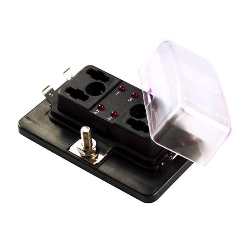 Grote (522) 82-BLR-I-304 LED Fuse Panels For Standard Blade Fuses