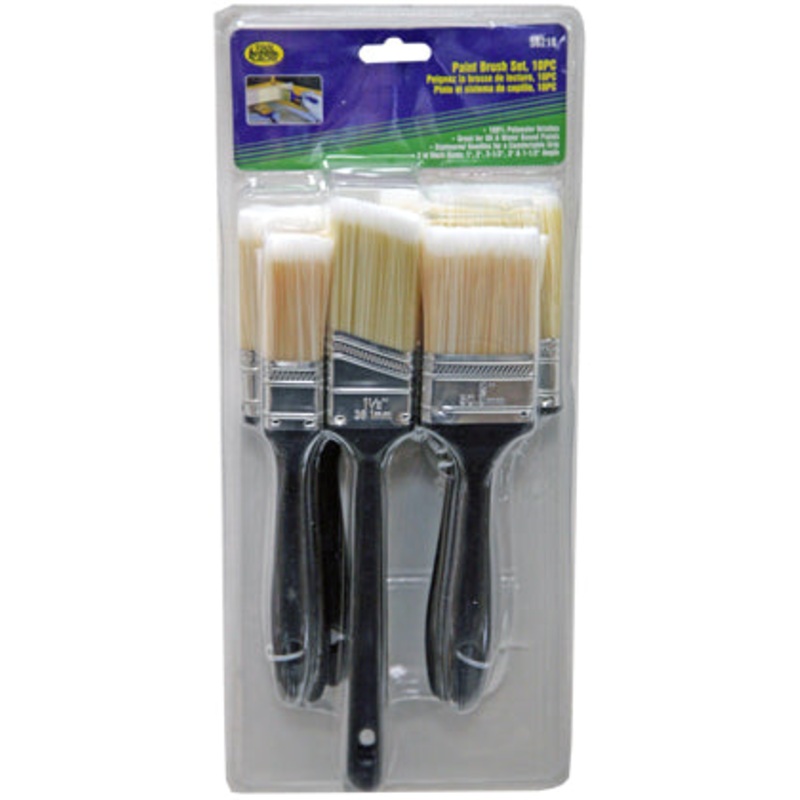 Dynaline (378) 56219 10pc Paint Brush Set, Tool Cache Blue Table