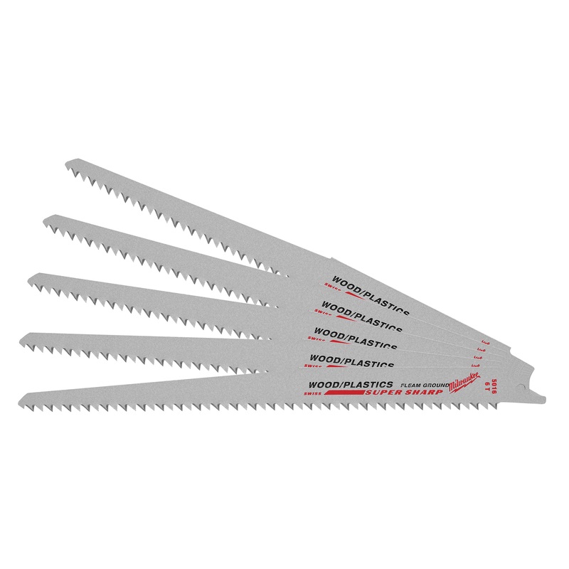 Milwaukee (366) 48-00-5016 BLADE6T 9L CLEAN WOOD 5PK