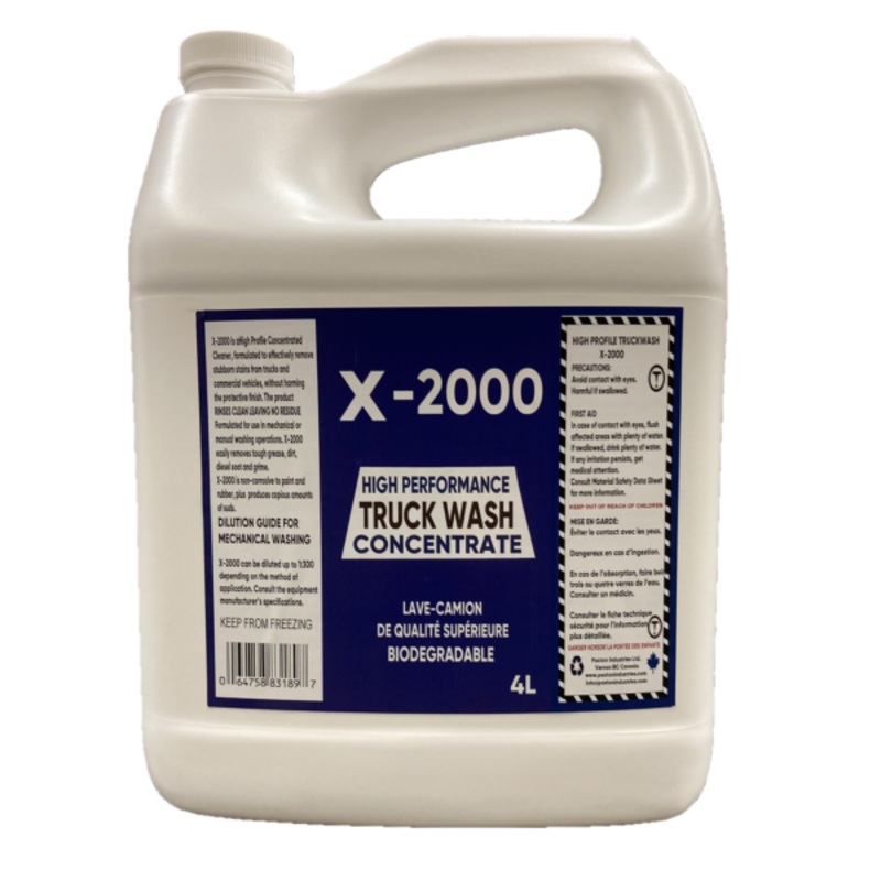 Paxton Industries (706) 988-8282 LUC'S X2000 Truck Wash Concentrate 4L Jug