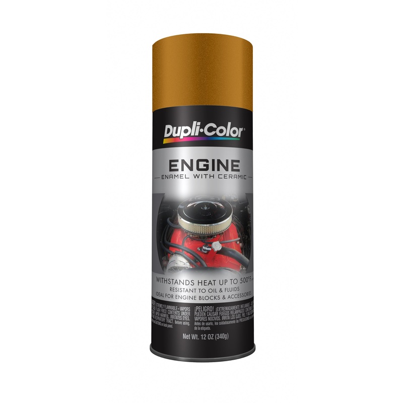 Sherwin Williams (435) CDE1604 Dupli-Color Engine Enamel with Ceramic, Gloss, Universal Gold, 340 g