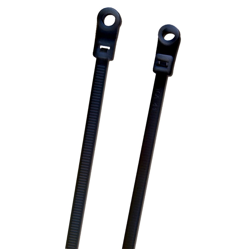 Grote (522) 83-6107 Nylon Cable Ties Screw Mount, 11.6" Length, 100 Pack