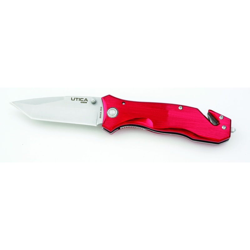 Kutmaster (586) 91-1830RCPBULK Red Rescue Knife - White Box