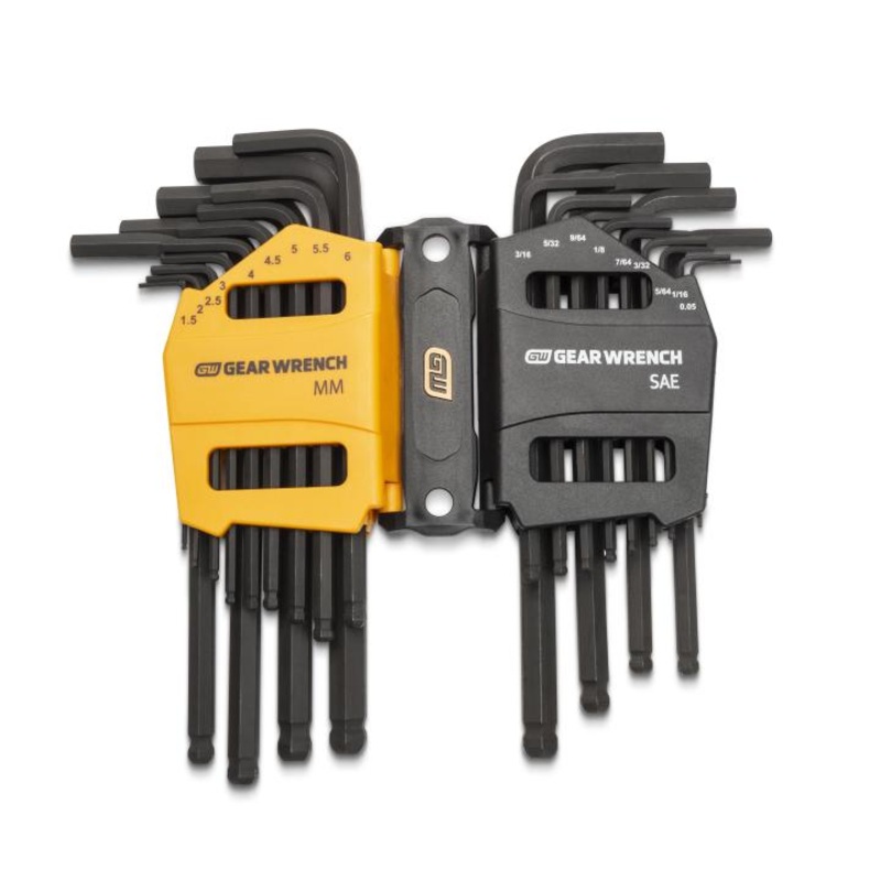 Apex Tool (442) 83505 HEX-KEY CADDY SETS 26PC BALL END SAE/MM
