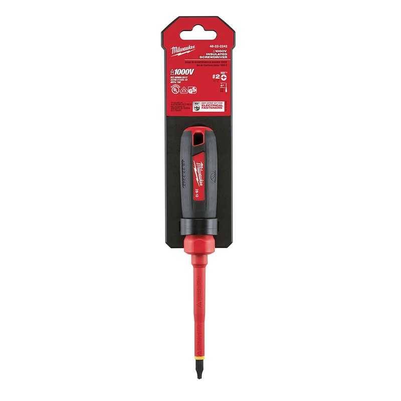 Milwaukee (366) 48-22-2242 No.2 ECX - 4" 1000V Insulated Screwdriver