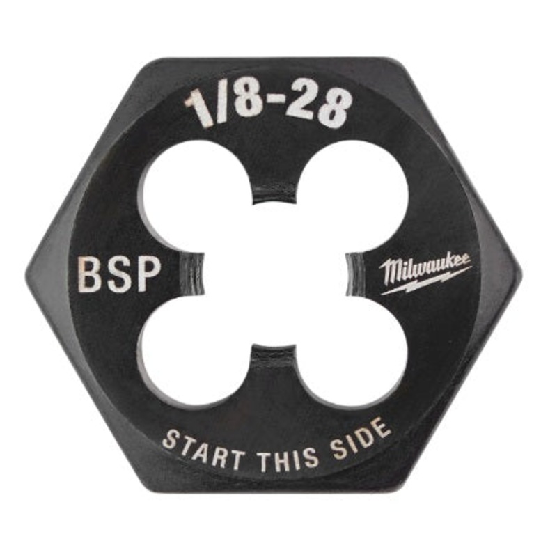 Milwaukee (366) 49-57-5390 1/8"-28 BSP 1-Inch Hex Threading Die