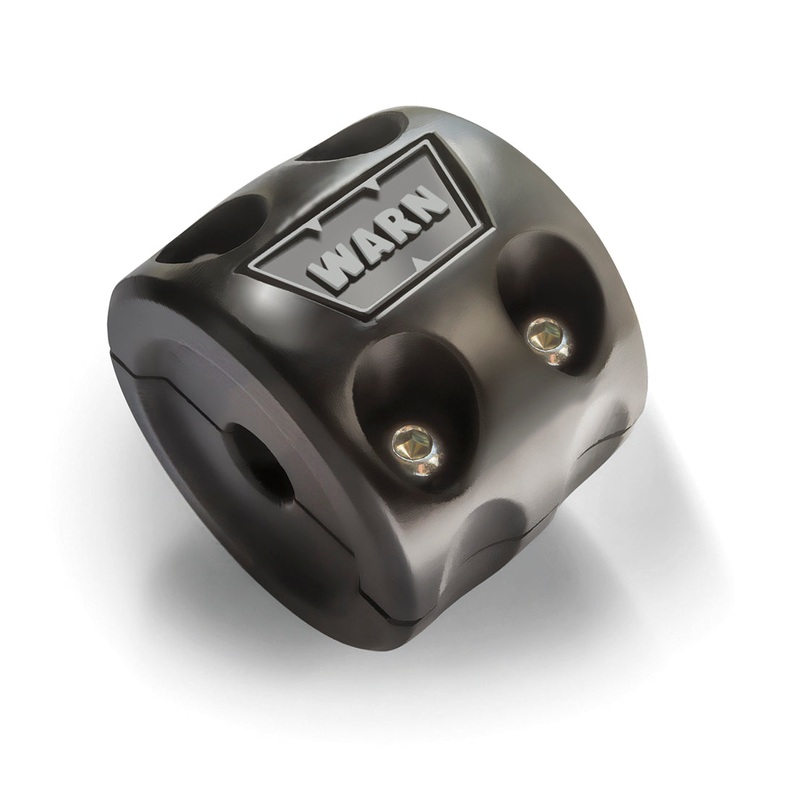 Warn (990) 99944 2.56 Inch Diameter; Split Design; Black; Rubber